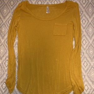 Mustard long sleeve shirt